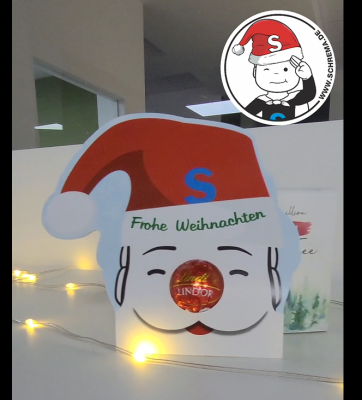 Weihnachtsdeko in der Firma